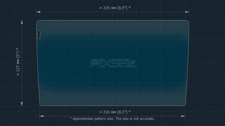 Захисне скло Pixsel на монітор TEYES CC4 PRO 2K - 9“ (гібридне глянець) - изображение 3