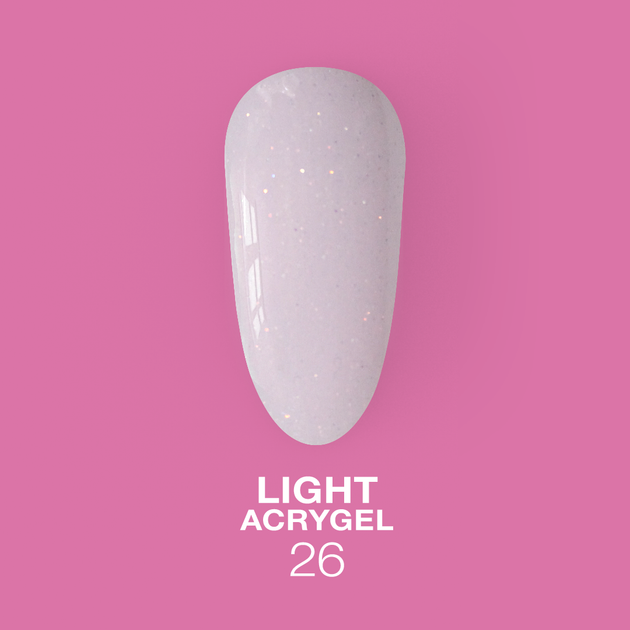 Жидкий гель LUNAMoon Light Acrygel №26 – 13 мл для укрепления и доращивания ногтей - Фото 2 Жидкий гель LUNAMoon Light Acrygel №26 – 13 мл для укрепления и доращивания ногтей - изображение 2