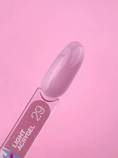 Жидкий гель LUNAMoon Light Acrygel №29 – 13 мл для укрепления и доращивания ногтей - Фото 2 Жидкий гель LUNAMoon Light Acrygel №29 – 13 мл для укрепления и доращивания ногтей - изображение 2