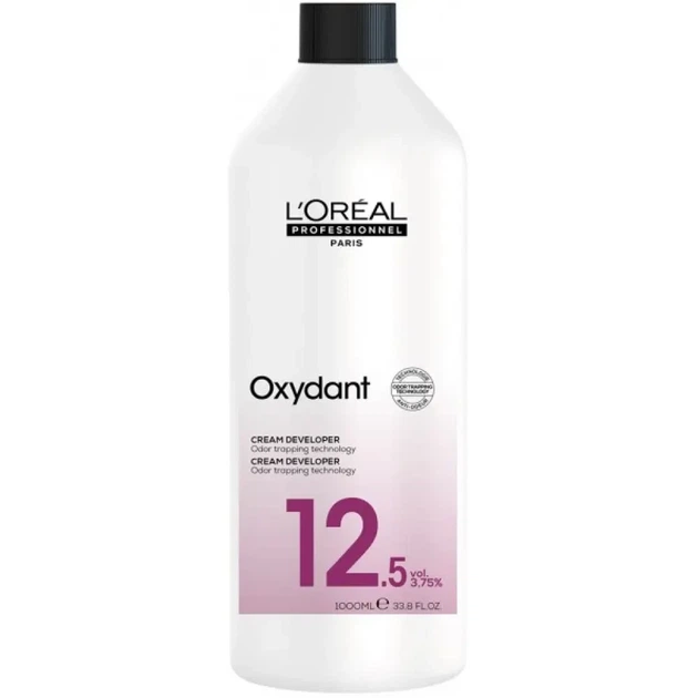 Окислювач проявник для фарби L'Oreal Professionnel Oxydant Cream Developer 3.75% 12.5 vol 1л - Фото 1 Окислювач проявник для фарби L'Oreal Professionnel Oxydant Cream Developer 3.75% 12.5 vol 1л - изображение 1