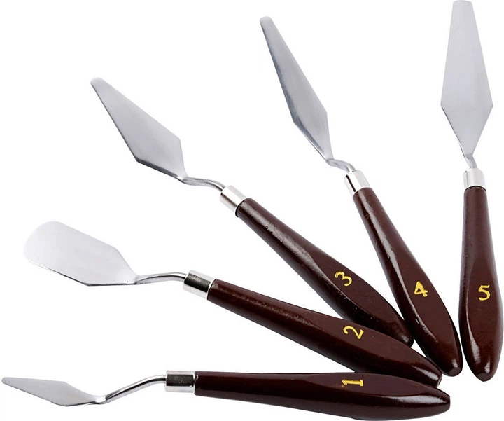 Zestaw metalowych szpachelek artystycznych Creativ Company 5 szt. (5707167506721) - obraz 2