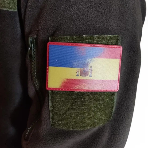 Патч / шеврон прапор Іспанія - Україна - зображення 2