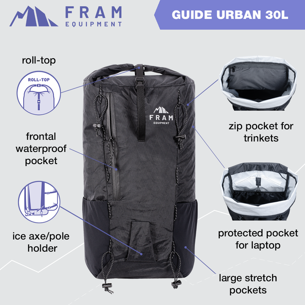 Backpack Guide Urban 30L, Черный, 30L - Фото 10 Backpack Guide Urban 30L, Черный, 30L - изображение 10