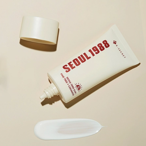Cонцезахисний крем K-Secret Seoul 1988 Pine Tree + Ceramide SPF50 Face Cream з екстрактом сосни і керамідами, 50 мл - зображення 2