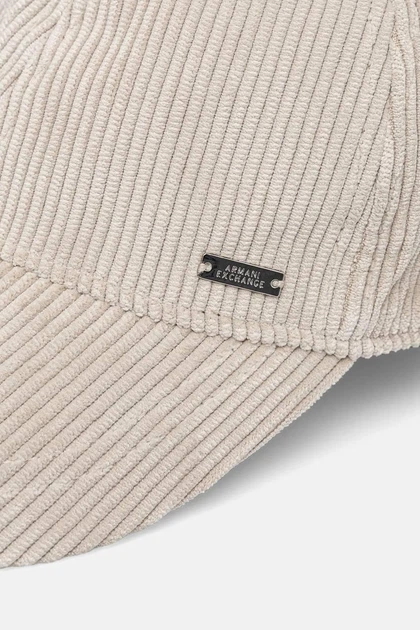 Кепка из вельвета Armani Exchange бежевый XW001514 - изображение 4