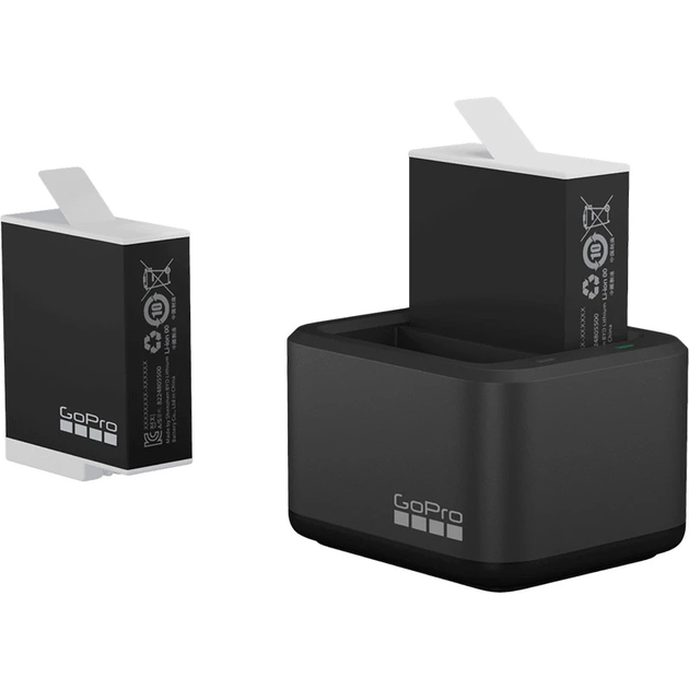 Зарядний пристрій GoPro Dual Battery Charger + 2 акумулятора Enduro 2 шт Hero 11/10/9 (ADDBD-211) [73442] - зображення 2