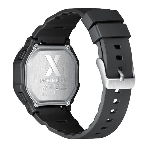 North Edge X1 - Черные цифровые тактические часы (5 ATM, EL-подсветка) - Фото 2 North Edge X1 - Черные цифровые тактические часы (5 ATM, EL-подсветка) - изображение 2