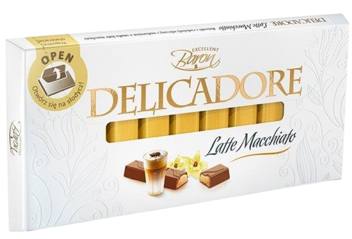 Шоколад Delicadore Latte Macchiafo, 200 г - Фото 1 Шоколад Delicadore Latte Macchiafo, 200 г - изображение 1