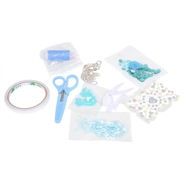 Набір Маленької Дизайнерки Ramiz ZDZ.007-B блакитні матеріали + аксесуари (5903864975086) - зображення 5