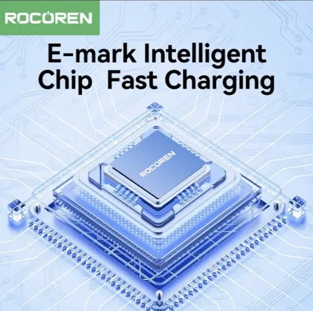Кабель Rocoren Type-C to Type-C 60W 0.5м - Фото 5 Кабель Rocoren Type-C to Type-C 60W 0.5м - изображение 5