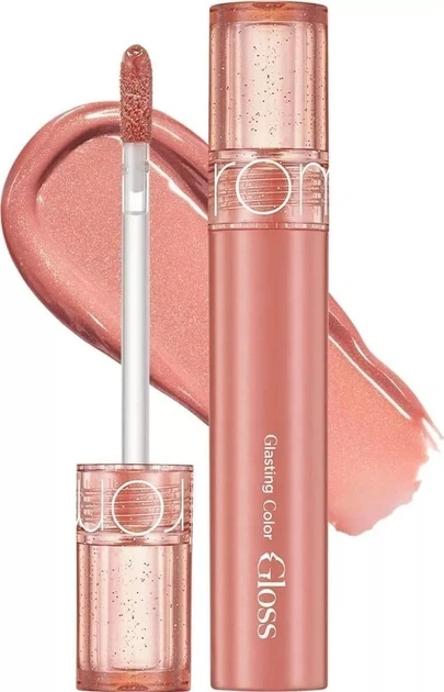 Błyszczyk do ust Rom&nd Glasting Color Gloss Peach Sparkle z aplikatorem 4 g (8800258080555) - obraz 2