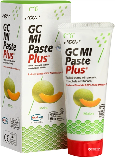 Крем для зубів GC Mi Paste Plus Melon 35 мл (116770) - Фото 1 Крем для зубів GC Mi Paste Plus Melon 35 мл (116770) - зображення 1