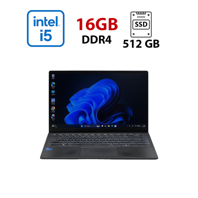 Ультрабук Б-класс MSI Summit B14 A11M-077US / 14" (1920x1080) IPS / Intel Core i5-1135G7 (4 (8) ядра по 2.4 - 4.2 GHz) / 16 GB DDR4 / 512 GB SSD / Intel Iris Xe Graphics / WebCam б/в - Фото 1 Ультрабук Б-класс MSI Summit B14 A11M-077US / 14" (1920x1080) IPS / Intel Core i5-1135G7 (4 (8) ядра по 2.4 - 4.2 GHz) / 16 GB DDR4 / 512 GB SSD / Intel Iris Xe Graphics / WebCam б/в - зображення 1