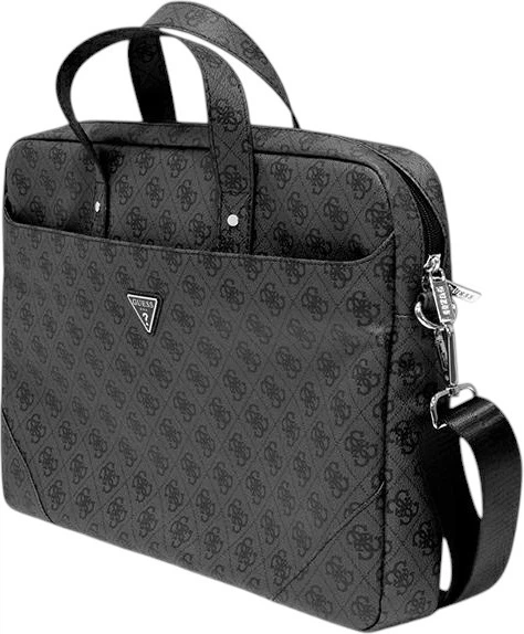 Torba na laptopa Guess Saffiano 4G Triangle Logo 16" Black (3666339051099) - obraz 2