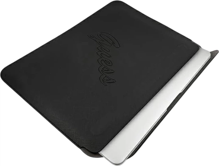 Etui na laptopa Guess Sleeve Saffiano Script 13" Black (3666339005320) - obraz 4