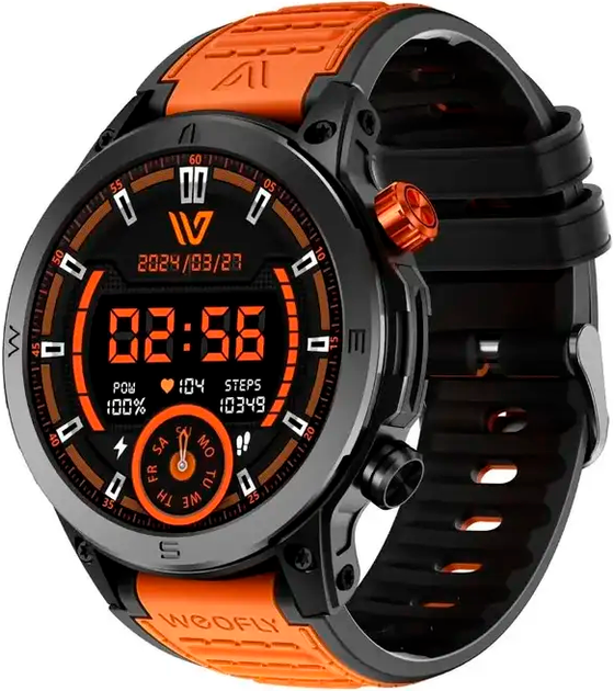 Smartwatch Weofly Conquer Orange (WY-CONQUER/OE) - obraz 2