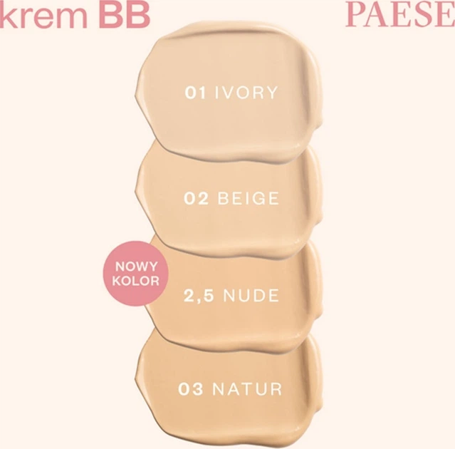 Крем BB Paese With Hyaluronic Acid зволожувальний 2.5 Nude 30 мл (5902627629105) - зображення 3