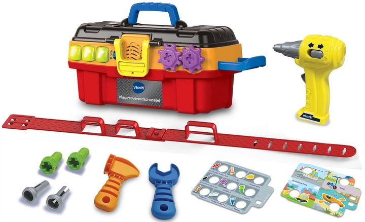 Іграшковий набір Vtech Мобільна скриня з інструментами 9 елементів (датська мовна версія) (3417765509230) - зображення 2