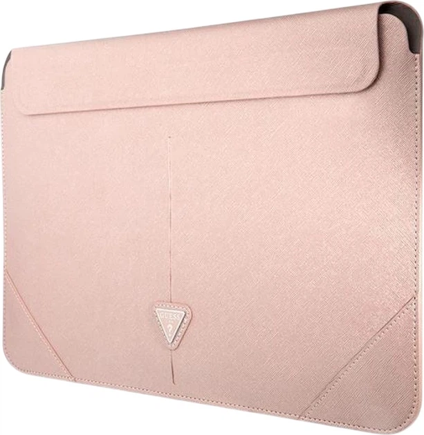 Чохол для ноутбука Guess Saffiano Triangle Logo 16" Pink (3666339039912) - зображення 2