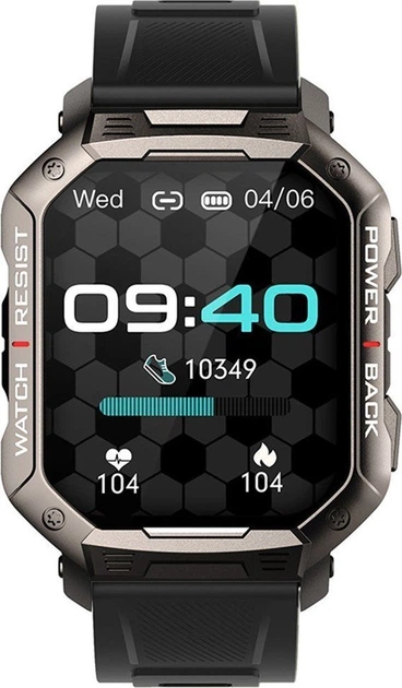 Smartwatch Kumi U3 Pro Grey (KU-U3P/BK) - obraz 3