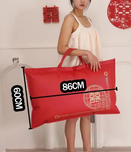 Подарочная сумка-чехол Fashion на молнии с ручками (красная) 86×60 см KT7007311 - изображение 6