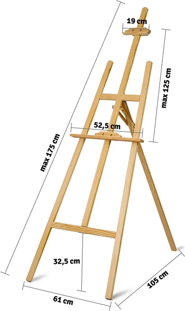 Sztaluga do malowania Massido MS-989 175 cm (5903890624224) - obraz 5