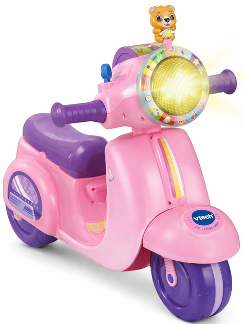 Jeździk pchacz Vtech Skuter balansujący 2 w 1 Różowy (3417765723520) - obraz 3