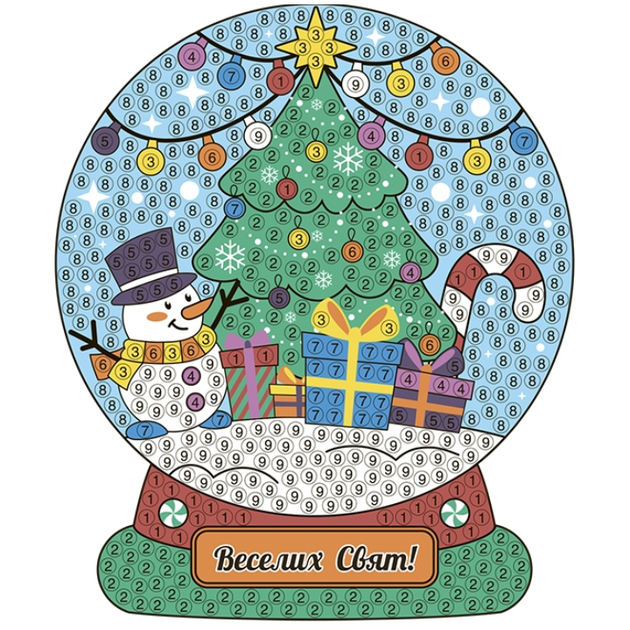 Алмазна мозаїка Веселих Свят Go To Art 11*9 см наліпка - Фото 3 Алмазна мозаїка Веселих Свят Go To Art 11*9 см наліпка - изображение 3