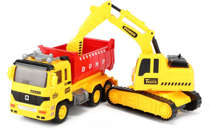 Ігровий набір Toi-Toys Самоскид з екскаватором зі світлом та звуком (8719904240697) - зображення 3
