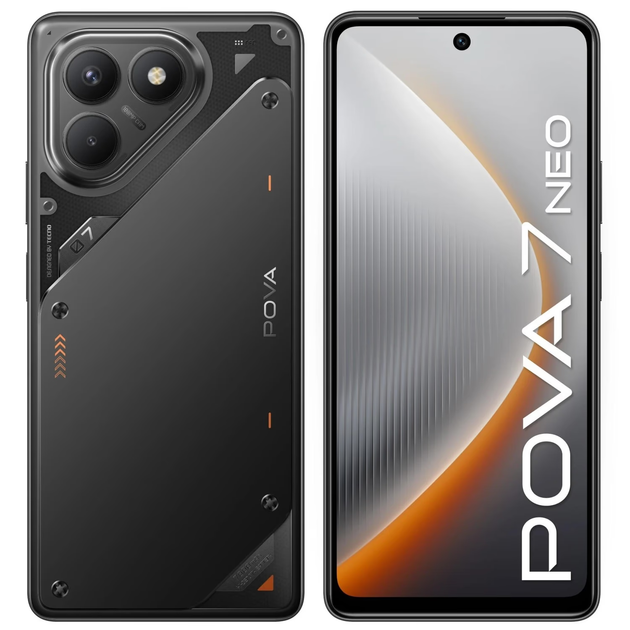 Мобильный телефон Tecno POVA 7 Neo (LJ6) 8/128GB Geek Black (UA) - изображение 2