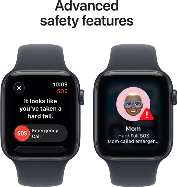 Smartwatch Apple Watch SE 3 (2025)&nbsp;GPS&nbsp;44mm&nbsp;Midnight Aluminium Case with Midnight Sport Band S/M (MEHN4) - obraz 7