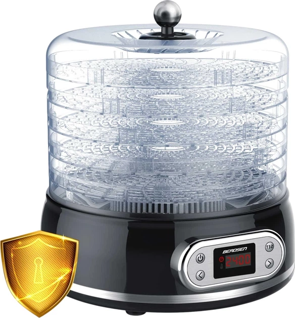 Сушарка для овочів і фруктів Berdsen BD-691 Чорна - зображення 2