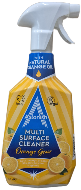 Універсальний засіб для чищення з апельсиновою олією Astonish Multi-Surface Cleaner 750 мл - зображення 2