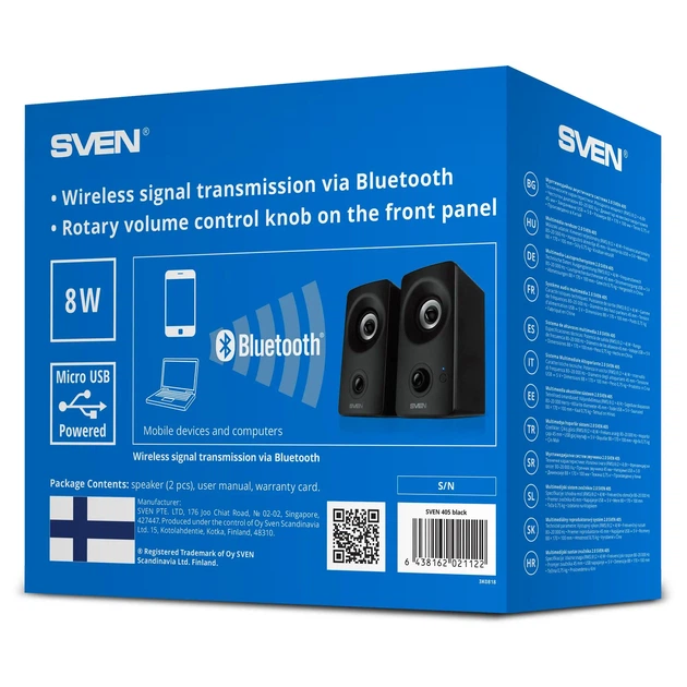 Комп'ютерні колонки Sven 405 Black - зображення 4