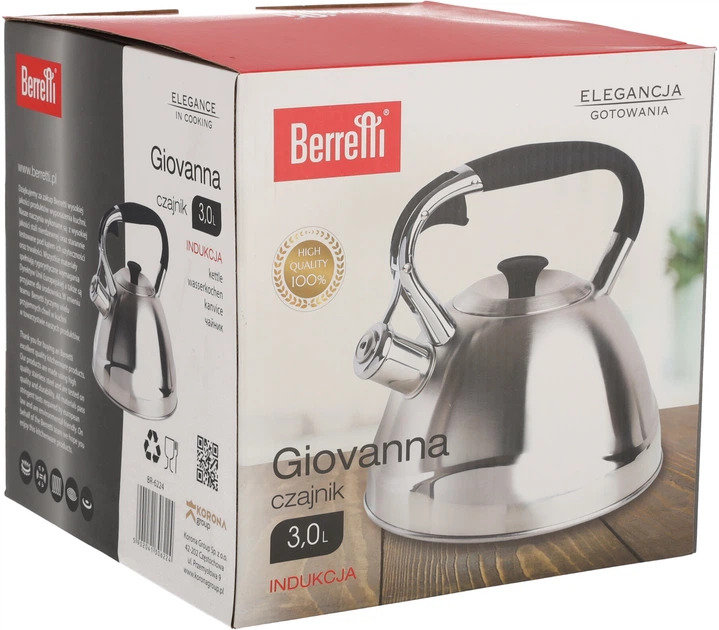 Czajnik Berretti Giovanna srebrny 3 l (5902041306224) - obraz 4