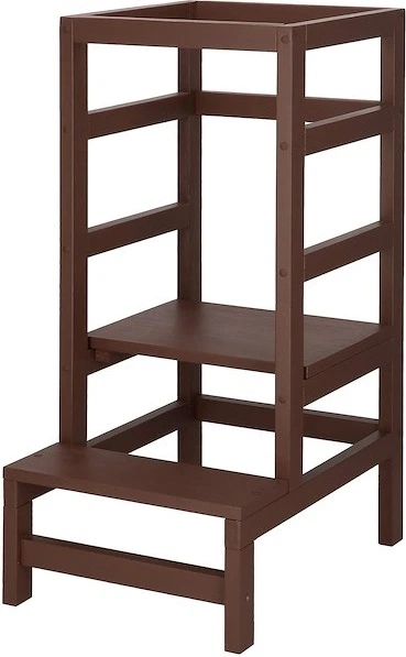 Podest kuchenny Springos dla dzieci 4-poziomowy 90 cm Brązowy (5907719420561) - obraz 2