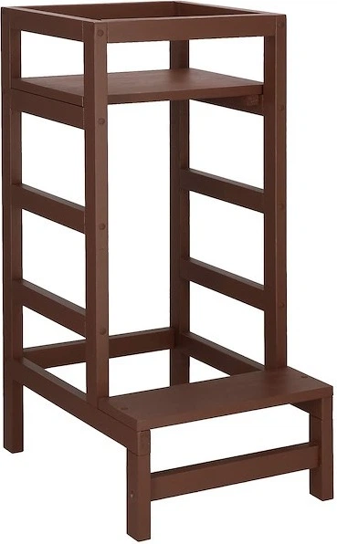 Podest kuchenny Springos dla dzieci 4-poziomowy 90 cm Brązowy (5907719420561) - obraz 4