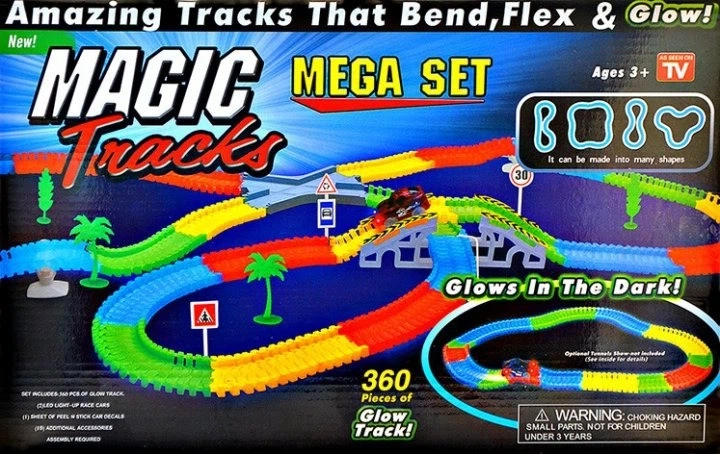 Гоночный трек трасса детская Magic Tracks 360 гибкая дорога с мостом меджик трек с машинками светится - Фото 3 Гоночный трек трасса детская Magic Tracks 360 гибкая дорога с мостом меджик трек с машинками светится - изображение 3