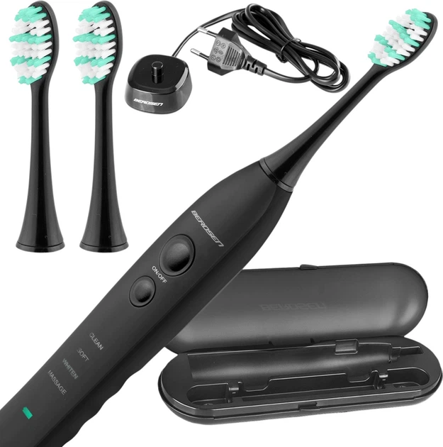 Soniczna szczoteczka do zębów Berdsen Sonica B3 Czarna - obraz 2