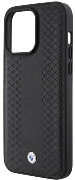 Etui plecki BMW Leather Diamond Pattern do Apple iPhone 15 Pro Max Black (3666339142575) - obraz 5