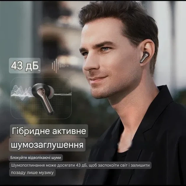 Бездротові навушники SoundPeats Capsule 3 Pro Black з кодеком LDAC - зображення 5