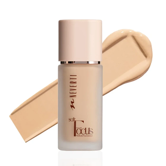 Тональная основа Neverti Soft Focus No003 Soft Nude - Фото 1 Тональная основа Neverti Soft Focus No003 Soft Nude - изображение 1