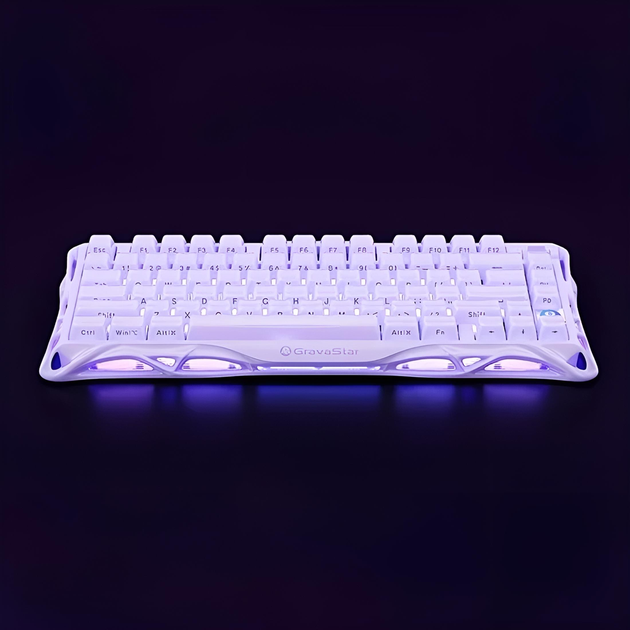 Клавиатура GRAVASTAR Mercury K1 Special Edition с комбинированным подключением - Lavender Purple - изображение 4