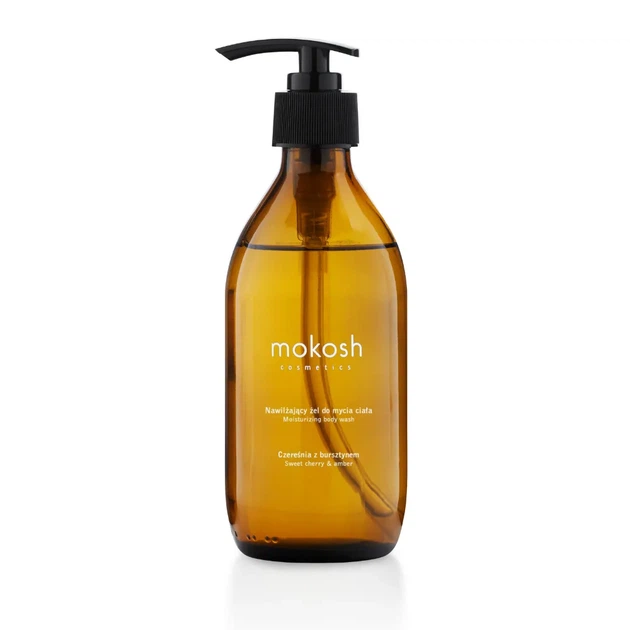 Żel pod prysznic Mokosh Czeresnia z bursztynem nawilżający 300 ml (5902729036054) - obraz 2