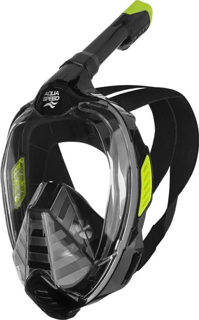 Полнолицевая маска Aqua Speed VEIFA ZX 9857 черный, желтый Унисекс S/M - Фото 1 Полнолицевая маска Aqua Speed VEIFA ZX 9857 черный, желтый Унисекс S/M - изображение 1