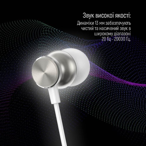 Навушники ColorWay Wired Earphone CW-WD03WT 3,5мм mini-jack білий - Фото 7 Навушники ColorWay Wired Earphone CW-WD03WT 3,5мм mini-jack білий - зображення 7