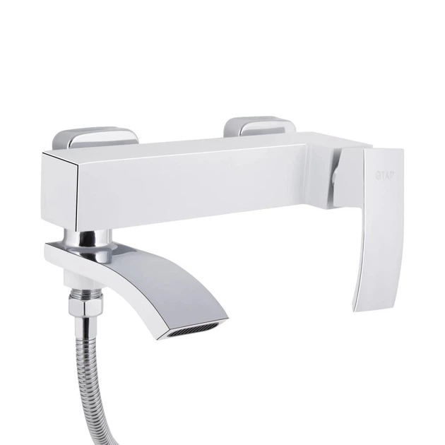 Смеситель для ванны Qtap Swan Cascada с душевым гарнитуром, хром/белый (QTSWA260CRW45569) - Фото 3 Смеситель для ванны Qtap Swan Cascada с душевым гарнитуром, хром/белый (QTSWA260CRW45569) - изображение 3