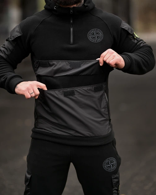 Флісовий костюм Stone Island чорний/ Розмір XL /4 вт6892 - изображение 7