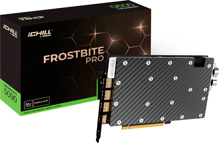 Видеокарта INNO3D PCI-Ex GeForce RTX 5090 Ichill Frostbite Pro 32GB GDDR7 (512bit) (2407/28000) (HDMI, 3 x DisplayPort) (C50903-32D7X-1759FBP) - изображение 5