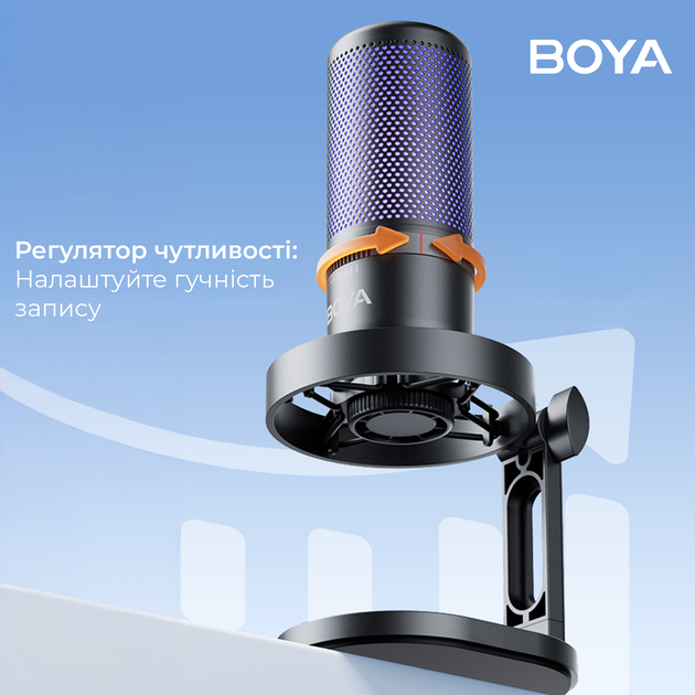 Мікрофон конденсаторний Boya K3-02 RGB Black - зображення 8